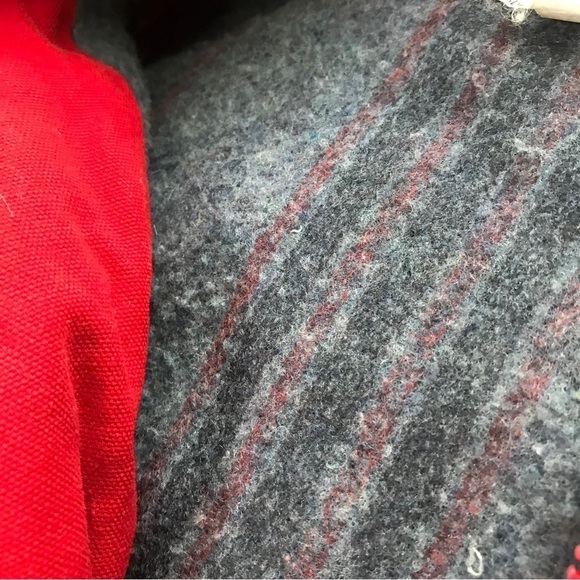 The Wear of the West Western Aztec Coat Red Embroidered Blanket Colorado 90s - Picture 3 of 5